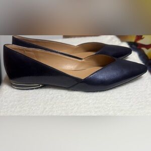 Naturalizer Black Women's Flats with Silver‎ Detail